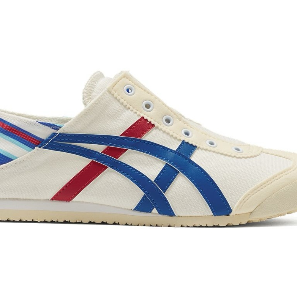Onitsuka Tiger by Asics White and Blue Sneakers Classic Design